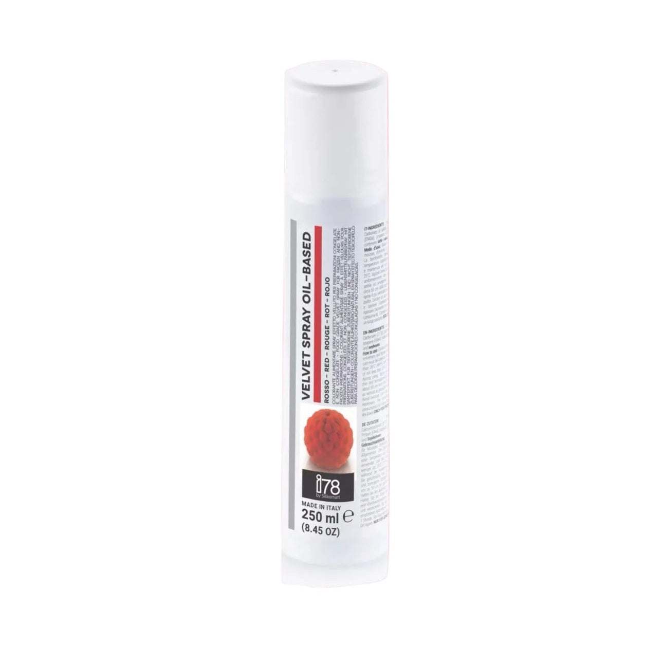 Spray Velours Rouge à Base d’Huile -250 ml Silikomart