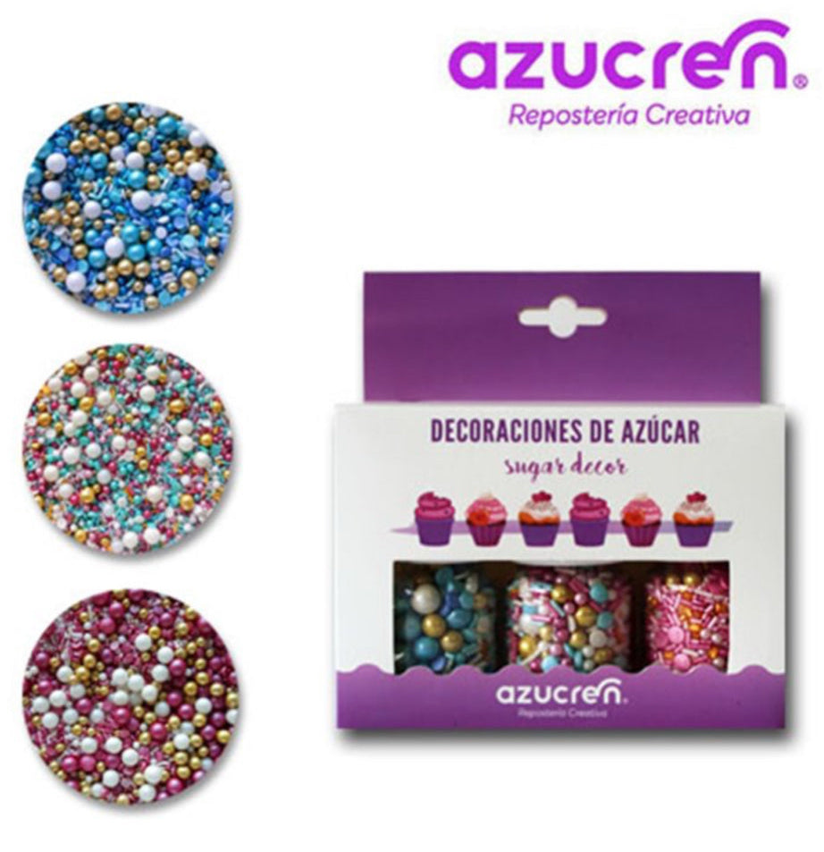 Set de 3 Sprinkles – Beach / Mystic / Flamenco – Azucren