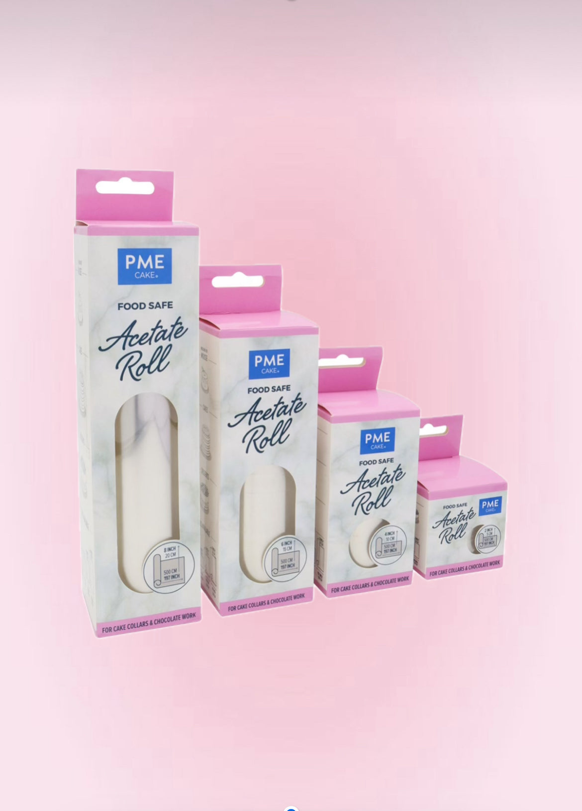 Rouleaux d’Acétate (Rhodoïd) PME – Différentes Tailles