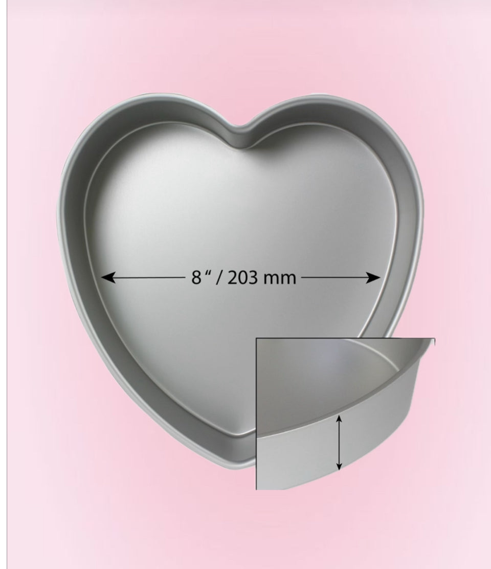 Moule en coeur PME hauteur 7,6cm