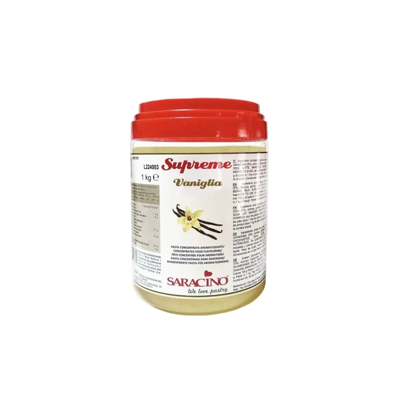 PÂTE CONCENTRÉE LE SUPRÊME VANILLE BOURBON SARACINO 1 kg