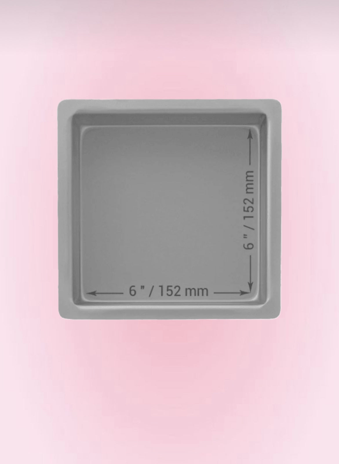 Moule à gâteau carré PME – 10 cm de hauteur – Aluminium