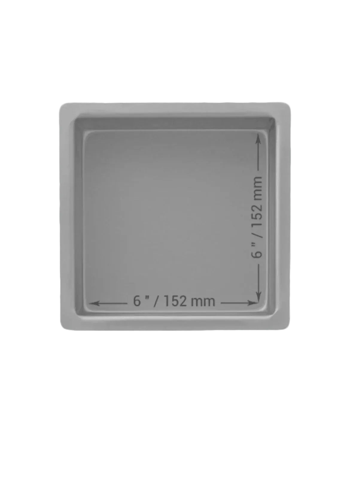 Moule à gâteau carré PME – 10 cm de hauteur – Aluminium
