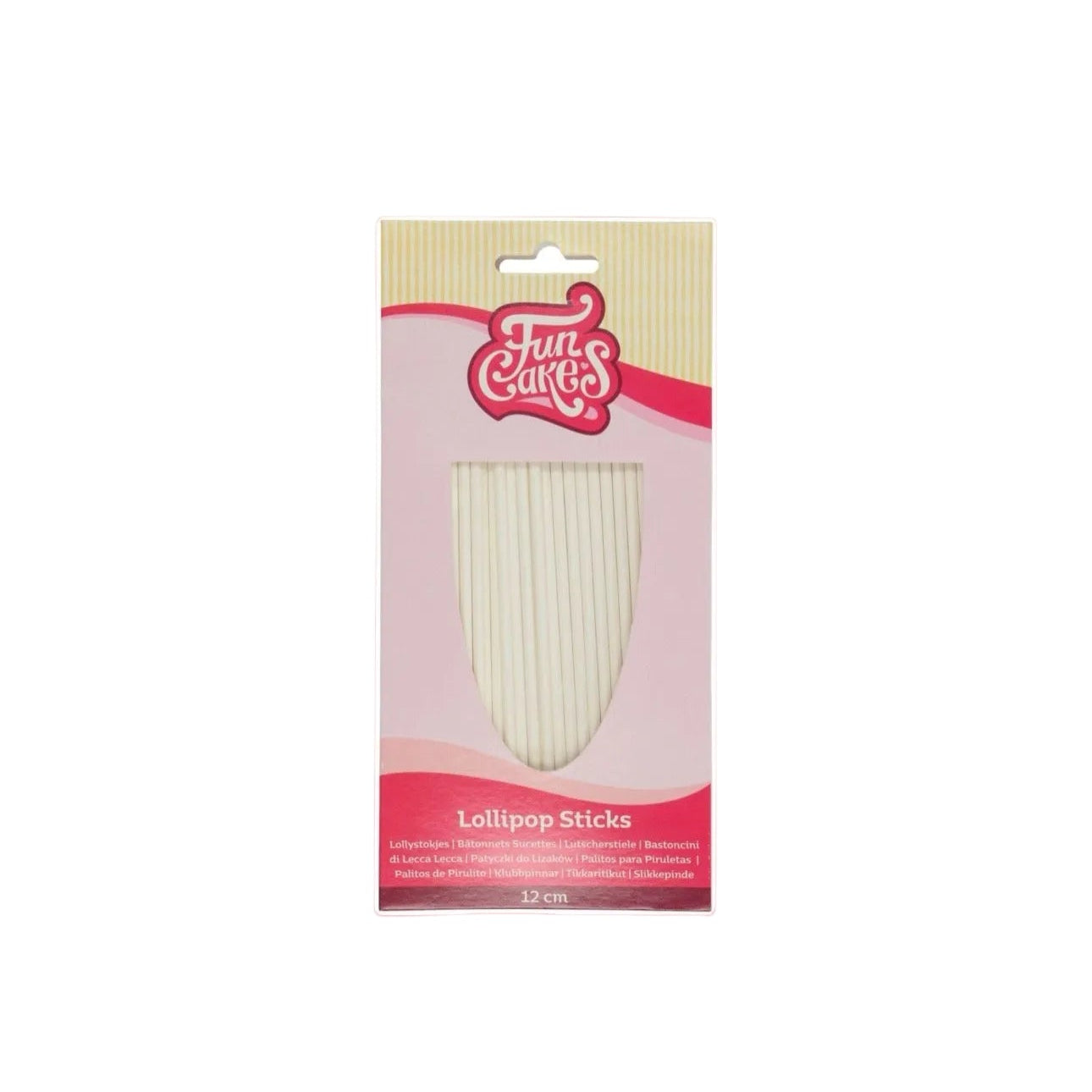 Bâtonnets à sucette FunCakes – 12 cm (lot de 50)