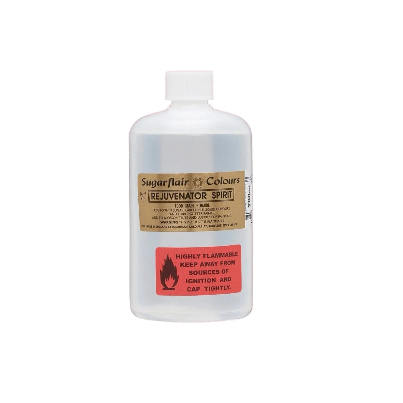 Rejuvenator Spirit Sugarflair – Alcool alimentaire pour peinture comestible 280 ml