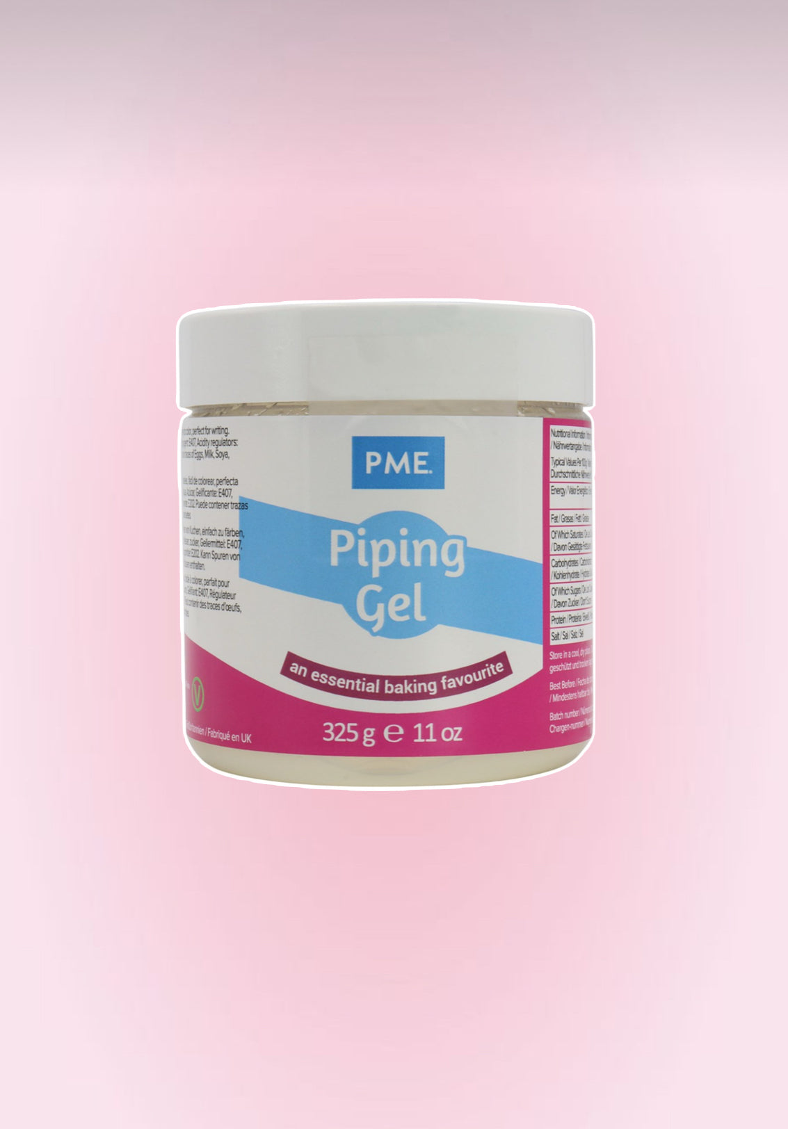 Piping gel transparent 325 g