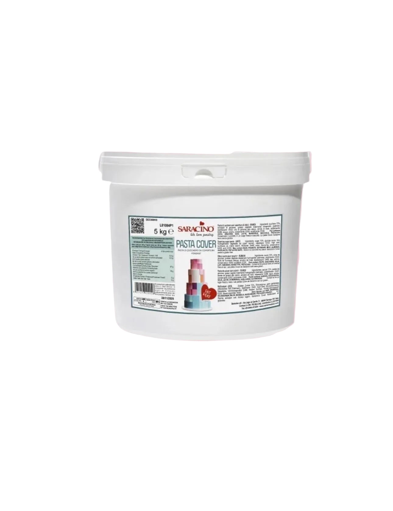 PÂTE À SUCRE BLANCHE PASTA COVER SARACINO 5 KG