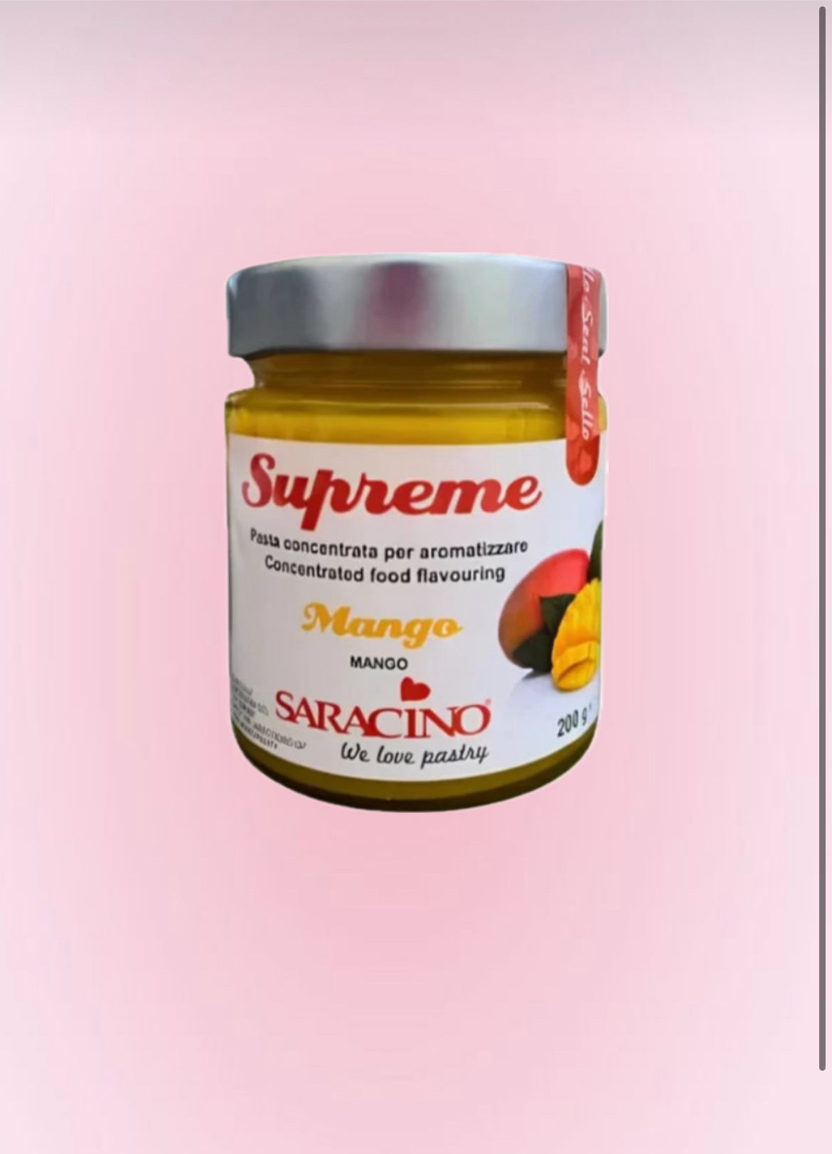 PÂTE CONCENTREÉ LE SUPRÊME MANGUE – Saracino 200G