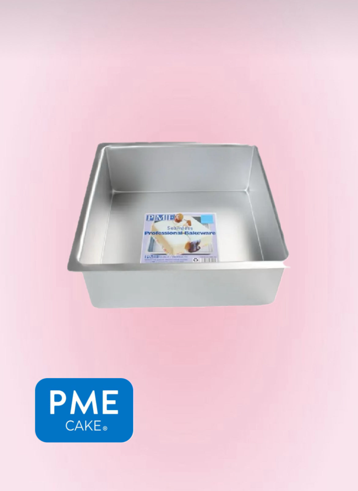 Moule à gâteau carré PME – 10 cm de hauteur – Aluminium