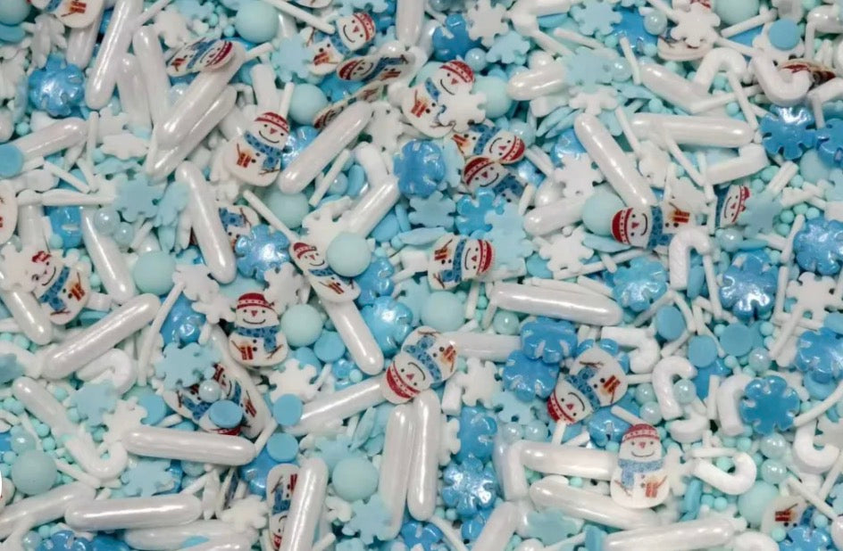 Sprinkles Mix Bonhomme de Neige – Décorations sucrées de Noël 65 g