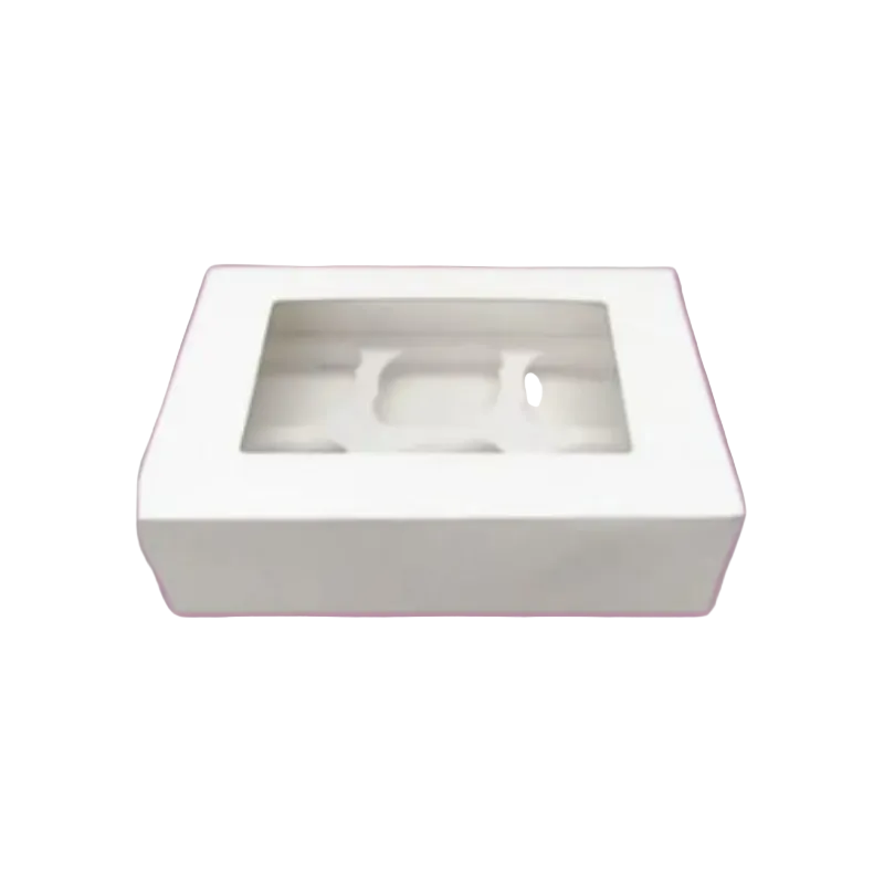 Boîte à Cupcakes avec Fenêtre 6 Inserts
