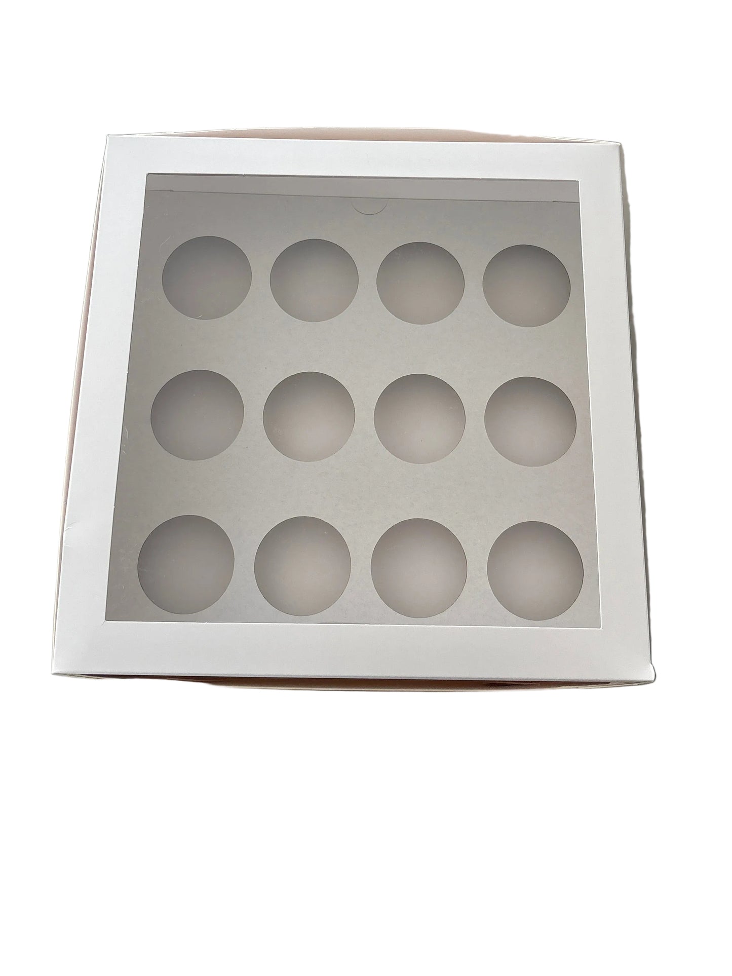 Boîte à Cupcakes avec Fenêtre 12 Inserts hauteur 10 cm