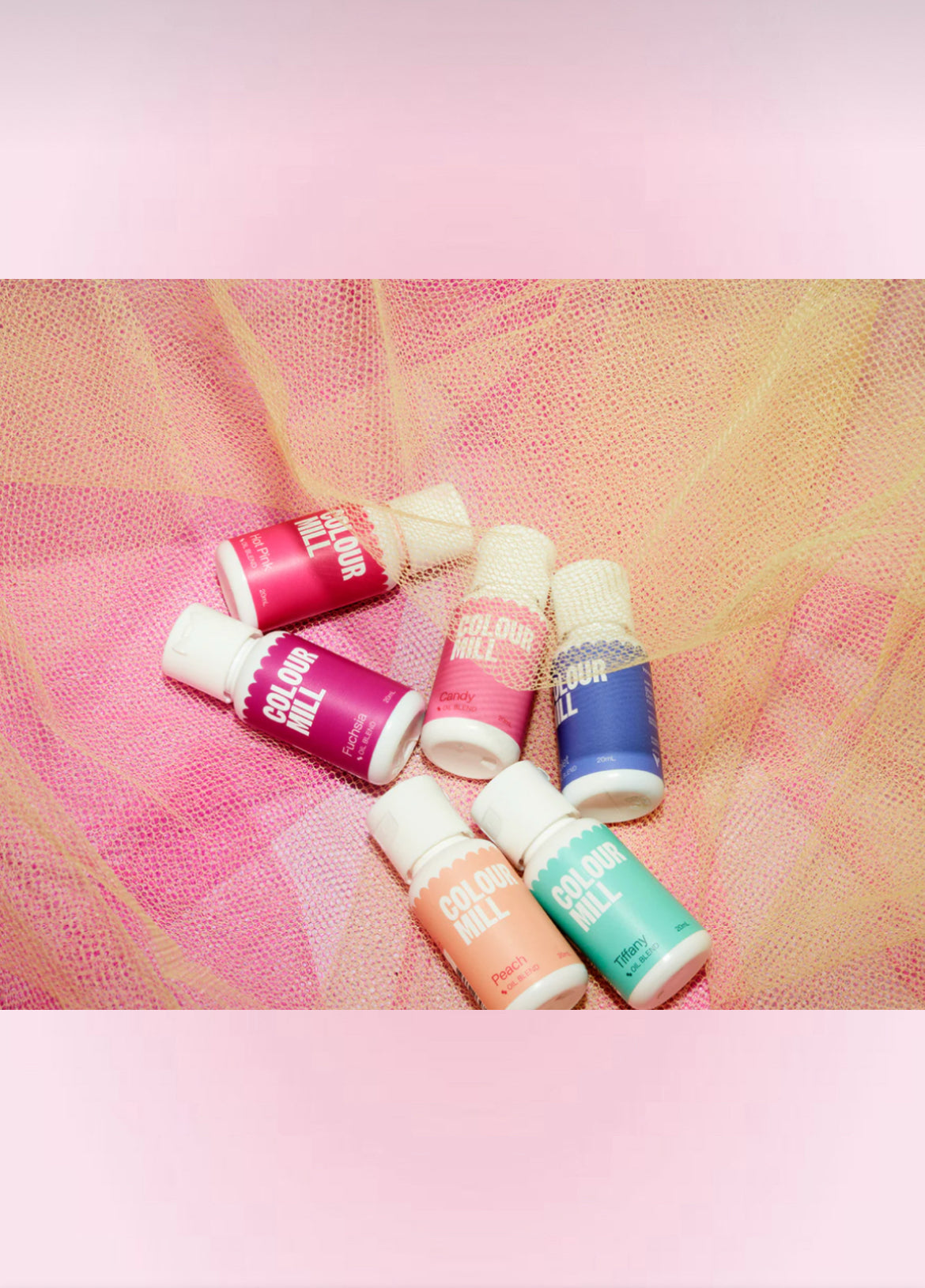Lot de 6 Colorants alimentaires Fairytale 20 ml – Gel liposoluble – Colour Mill