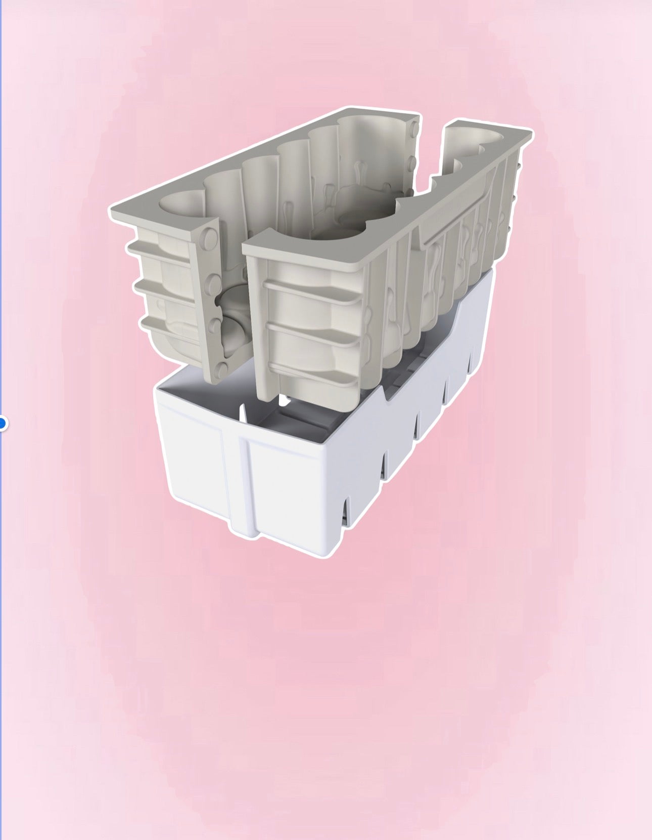 Moule Bûche Lumière Silikomart – Kit pour Desserts Froids (1,2 L)