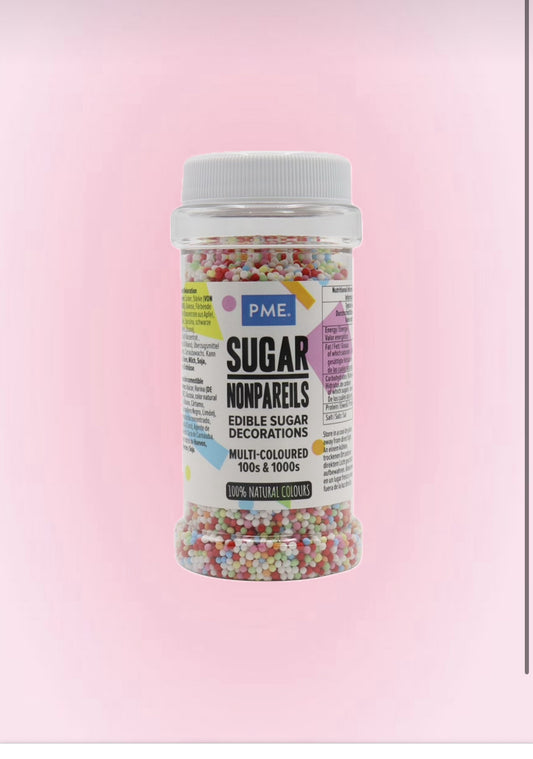Mini perle de Sucre Multicolores 100 % Naturels-PME