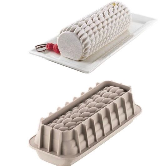 Moule à Bûche 3D Quenelle Silikomart – Silicone Haute Qualité (1 L)