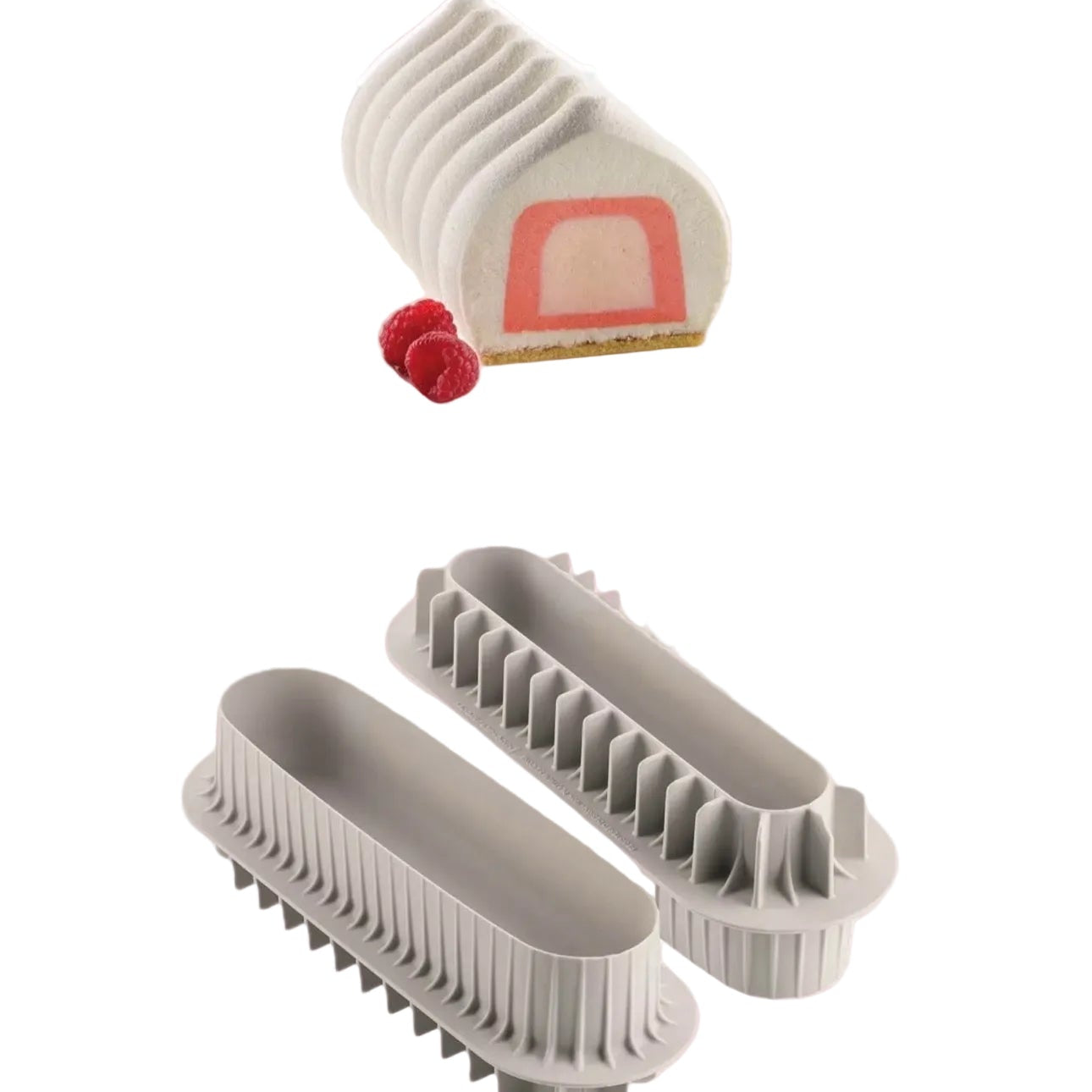 Inserto Bûche Silikomart – Moules à Inserts Petit & Grand (190 ml / 400 ml)