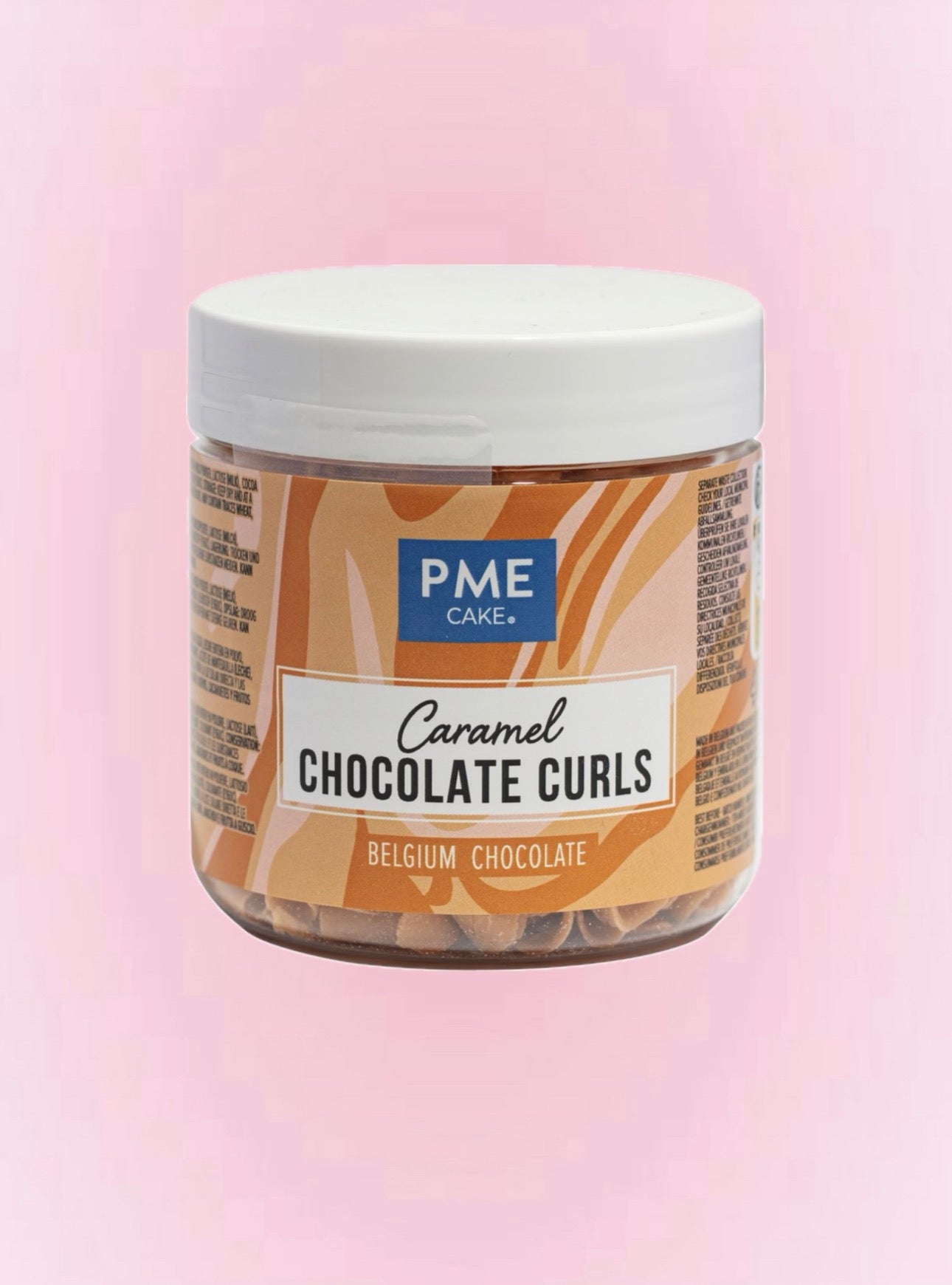 Décorations copeaux Chocolat PME – Chocolate Curls Caramel & Fraise
