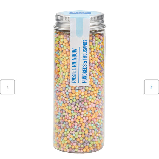 Perles de sucre pastel multicolores PME – 80Grs