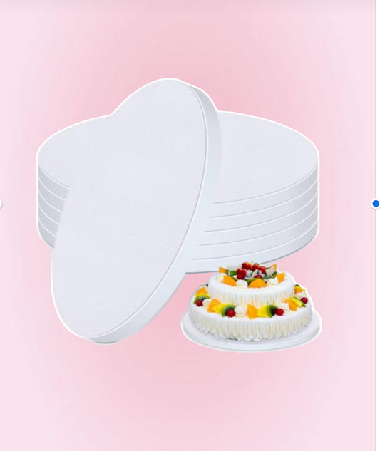 Cake board blanc qualité supérieur à l’unité / lot de 5