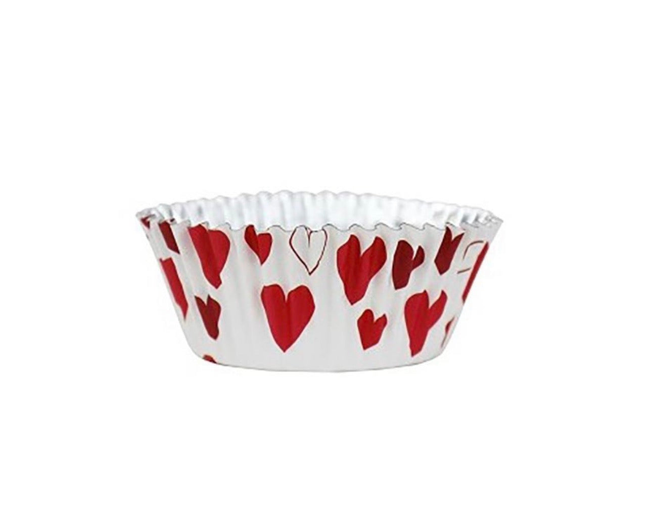 PME Caissettes Cupcakes Motif Cœur Métallisées x30