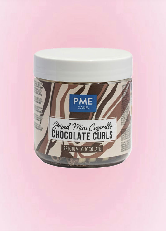 Mini Cigares Rayés en Chocolat PME 100g – Décor Gâteaux