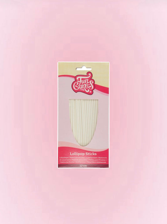 Bâtonnets à sucette FunCakes – 12 cm (lot de 50)