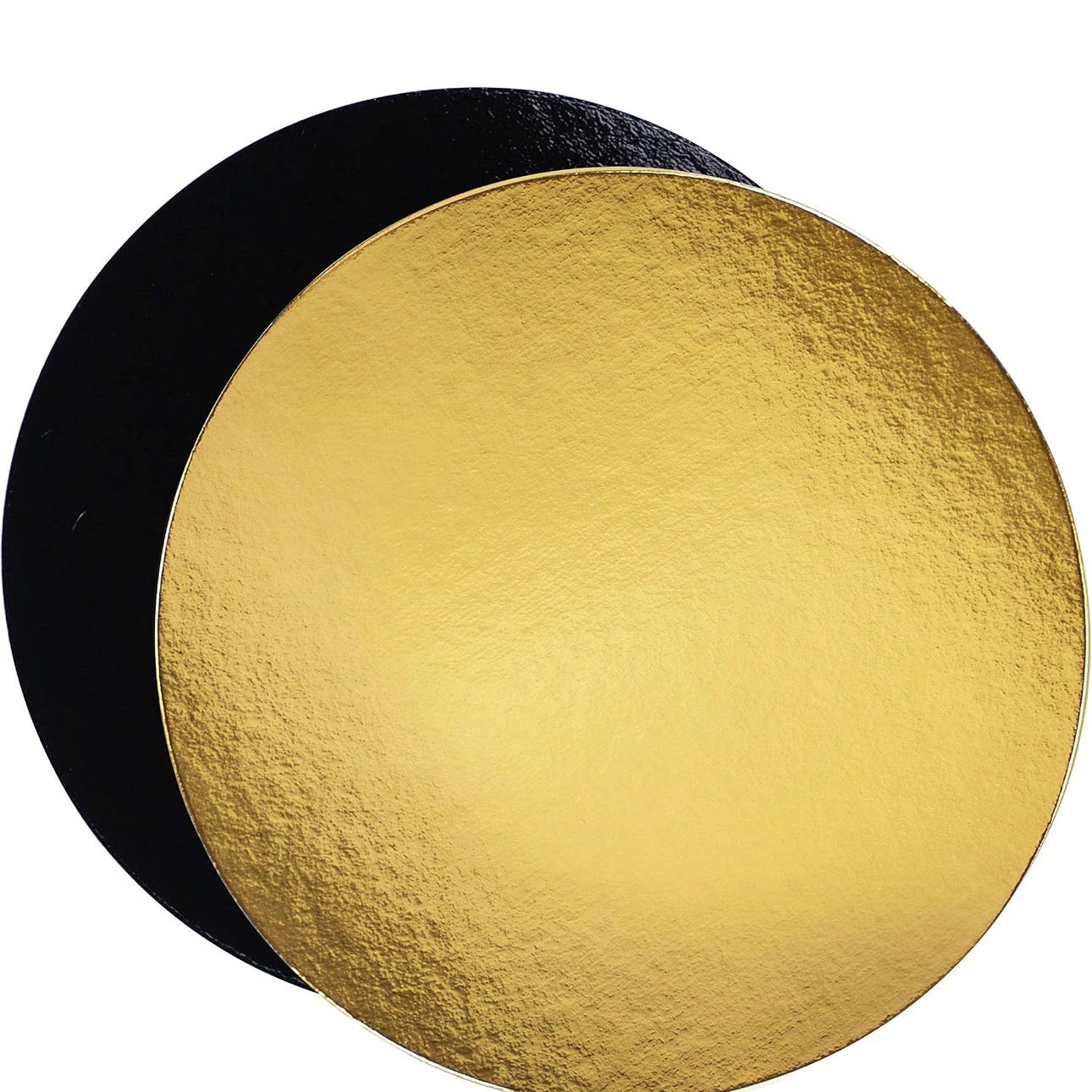 Semelles à gâteau rondes or/noir double face Ø 20 cm – Lot de 5 ou 10