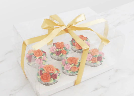 Boîte à Cupcakes Transparente PME – Crystal Cake Box 6 Cupcakes