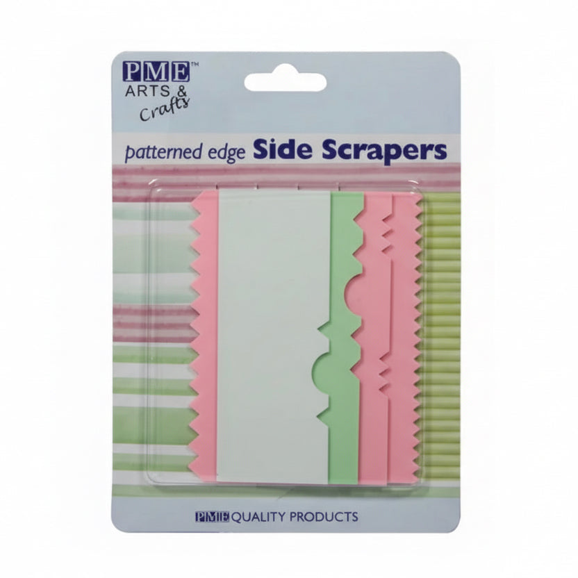 Racloirs Bordures à Motifs PME set de 4
