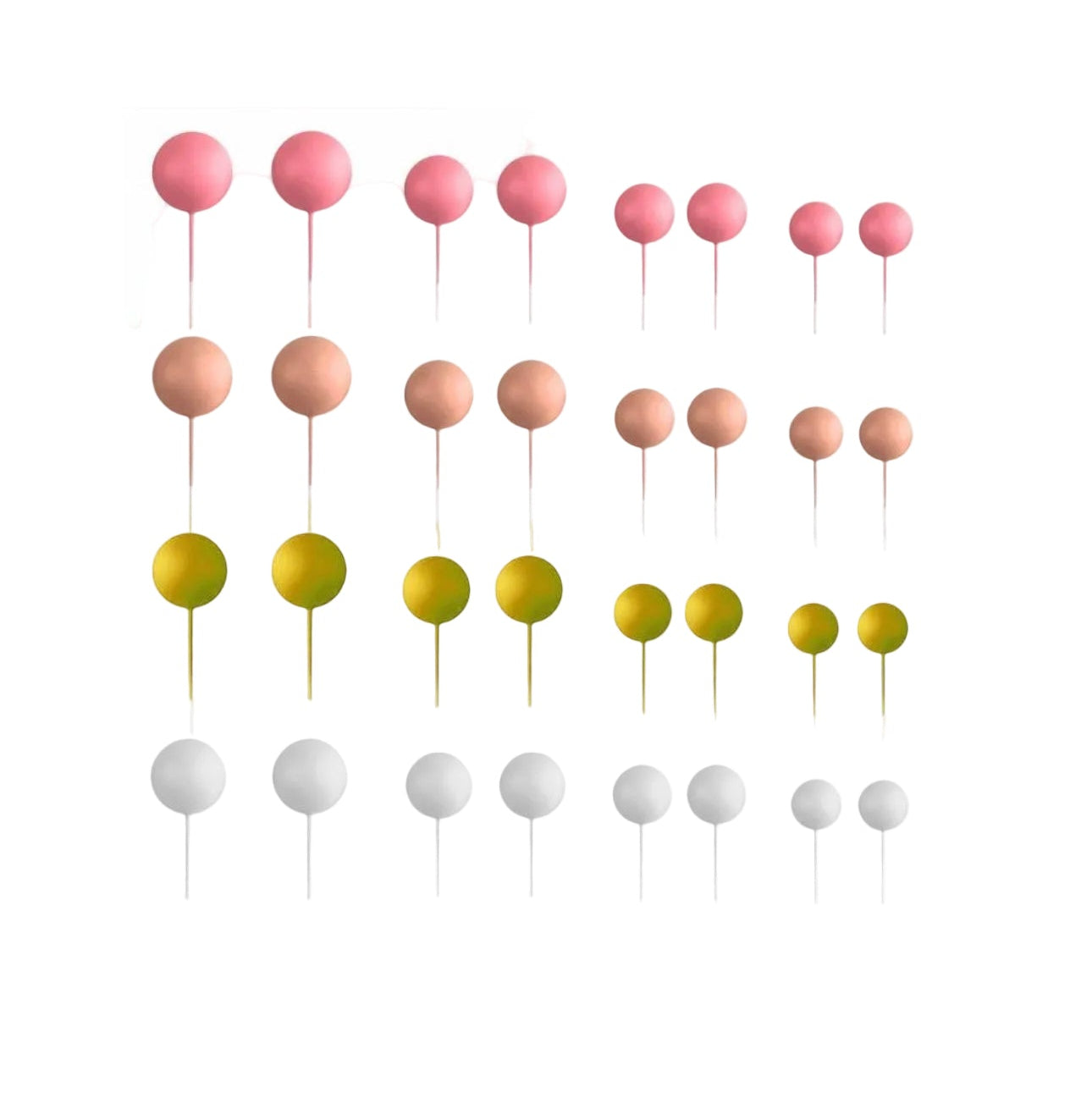 SET 32 BOULES DÉCORATIVES MIX Différents Coloris  – AZUCREN