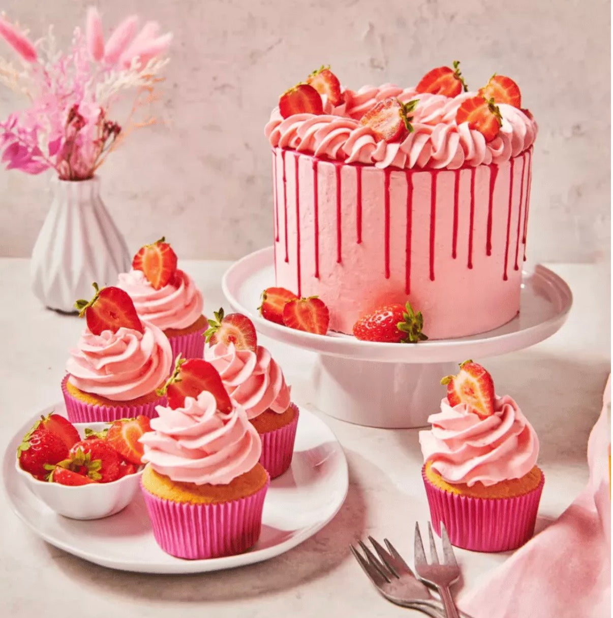 Mix crème enchantée FunCakes à la fraise