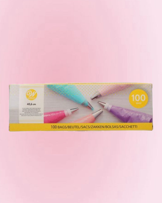 Poches à douille jetables Wilton – 40 cm – Paquet de 100