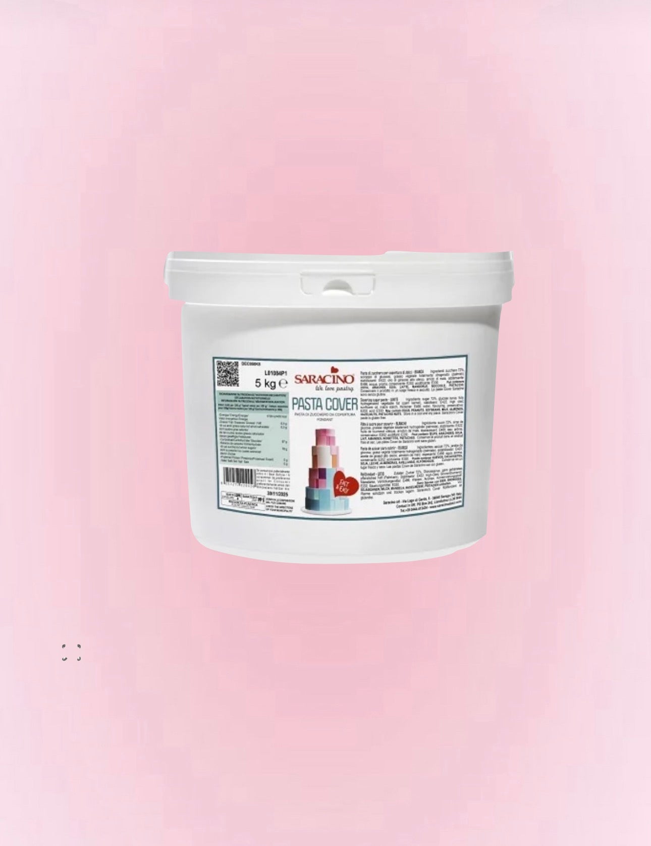 PÂTE À SUCRE BLANCHE  PASTA COVER SARACINO 5 KG