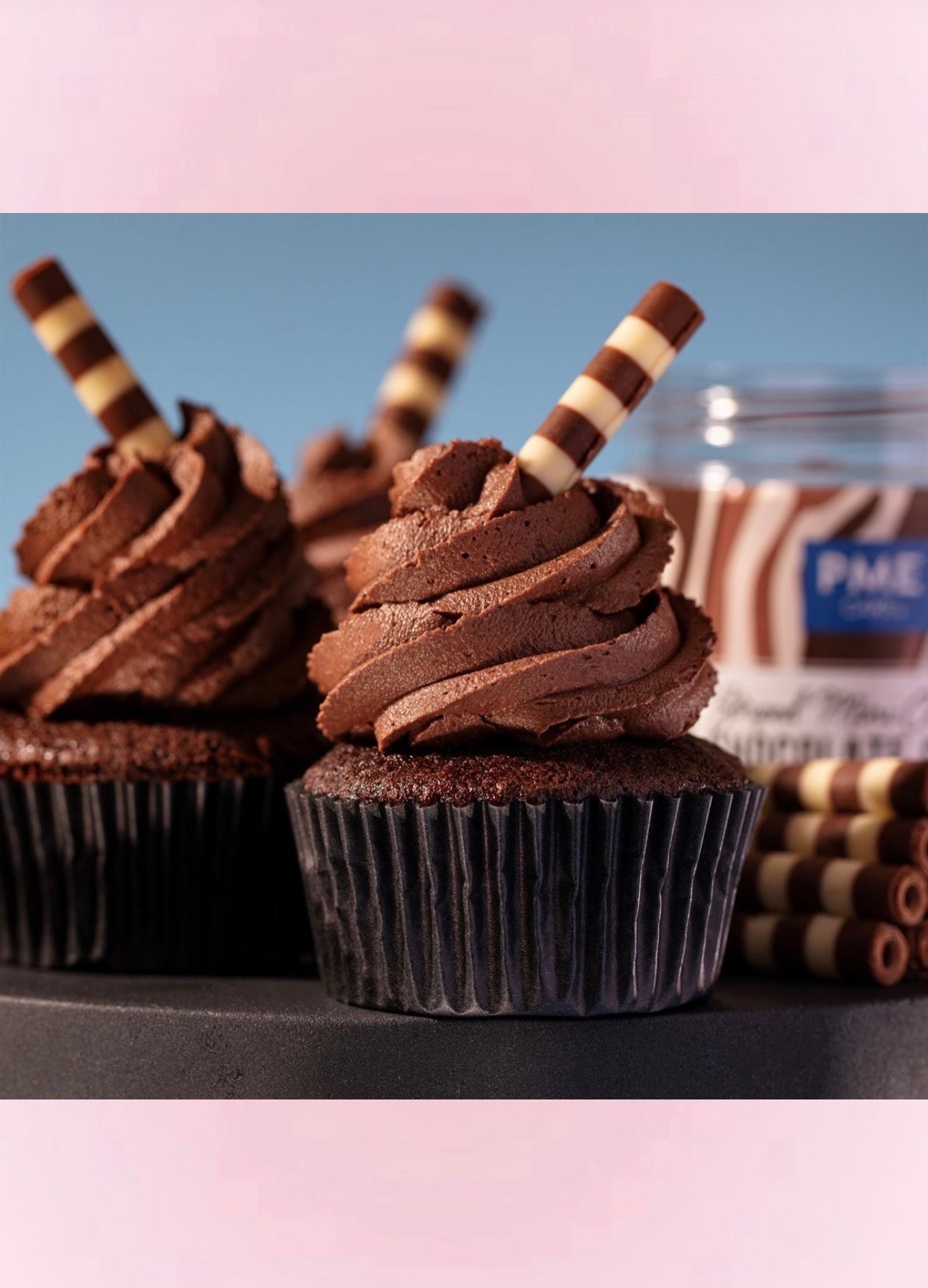Mini Cigares Rayés en Chocolat PME 100g – Décor Gâteaux
