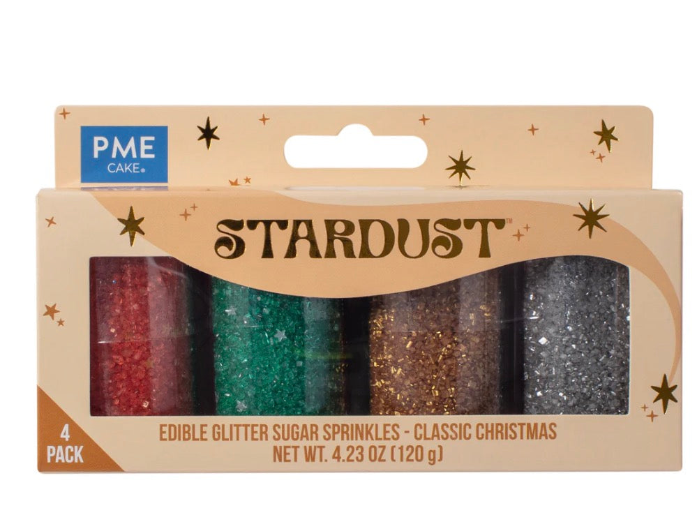 Stardust – Coffret Sprinkles Classique de Noël PME (Lot de 4 x 30g)