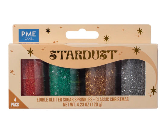 Stardust – Coffret Sprinkles Classique de Noël PME (Lot de 4 x 30g)