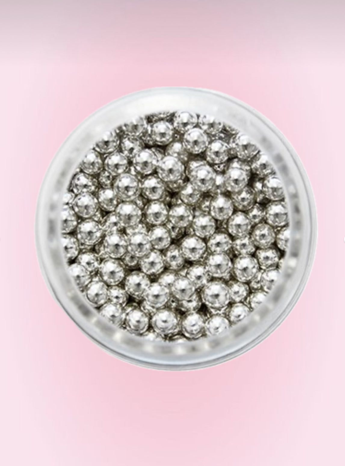 Perles en sucre argentées PME – 4 ou 8mm (25 g)
