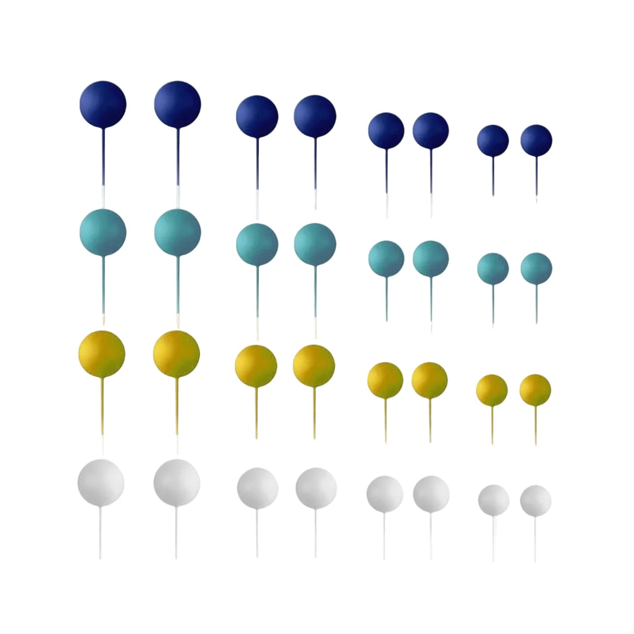 SET 32 BOULES DÉCORATIVES MIX Différents Coloris  – AZUCREN