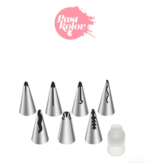 Set de 7 Douilles à Volants Inox avec Adaptateur – Pastkolor