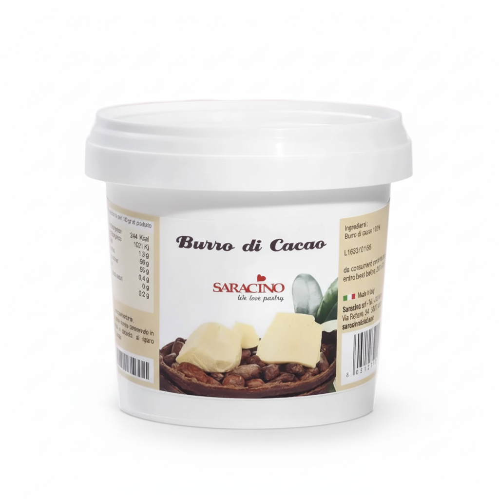 Beurre de Cacao Saracino 200 g – Qualité Pâtisserie et Cake Design