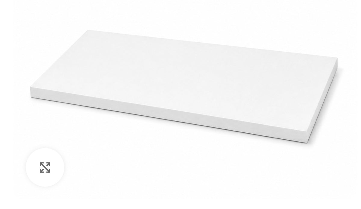 Plateau Rectangulaire Blanc pour Italian Cake 60 × 25 cm – Épaisseur 1,2 cm