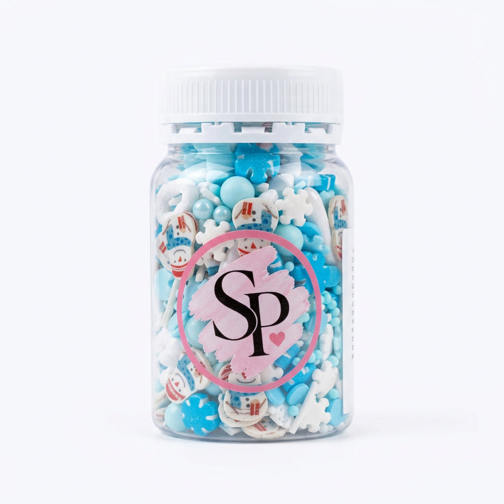 Sprinkles Mix Bonhomme de Neige – Décorations sucrées de Noël 65 g